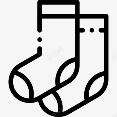 袜子缝纫65直线型图标图标