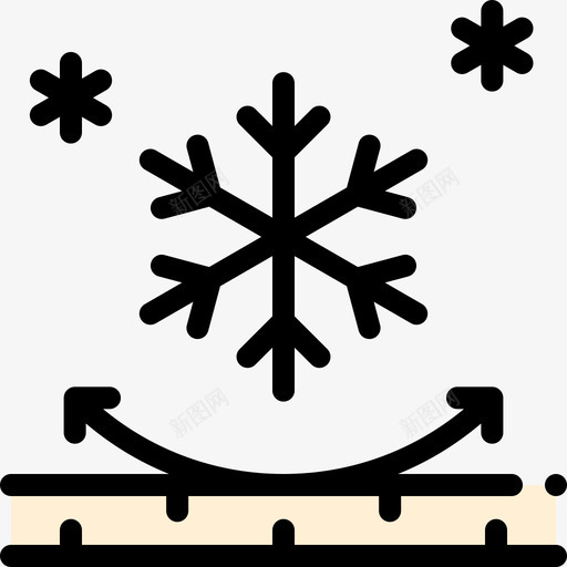 防雪织物特征6线性颜色图标svg_新图网 https://ixintu.com 线性颜色 织物特征6 防雪
