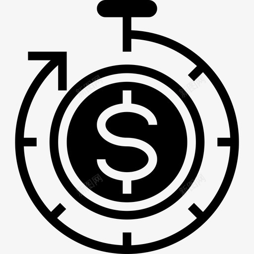 时间金钱75填满图标svg_新图网 https://ixintu.com 填满 时间 金钱