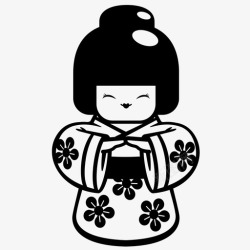 kokeshikokeshi日本玩具图标高清图片