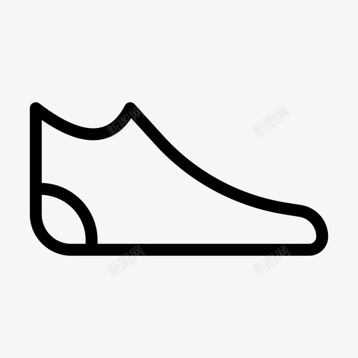 鞋靴子时尚图标svg_新图网 https://ixintu.com 时尚 时尚和布料线条符号 款式 运动鞋 靴子 鞋 鞋类