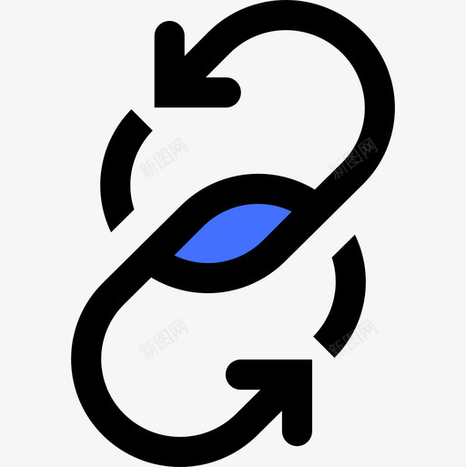 反向链接数字营销126蓝色图标svg_新图网 https://ixintu.com 反向 数字 营销 蓝色 链接