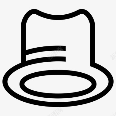 帽子衣服头图标图标