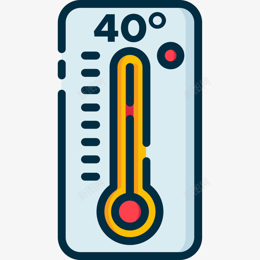 高温天气220线性颜色图标svg_新图网 https://ixintu.com 天气 线性 颜色 高温