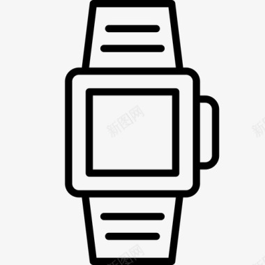 智能手表fitness105线性图标图标