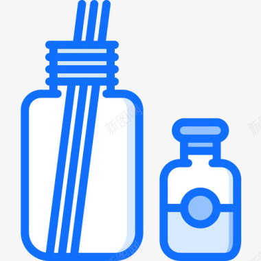 芳香疗法美容83蓝色图标图标