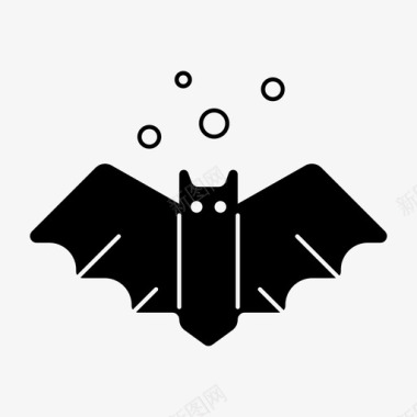 蝙蝠万圣节万圣节庆典图标图标