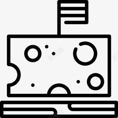 奶酪荷兰奶酪19直纹图标图标