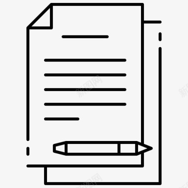 文书工作商务文件图标图标