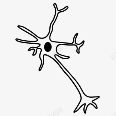 神经元轴突生物学图标图标