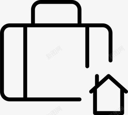家公文包商务图标图标