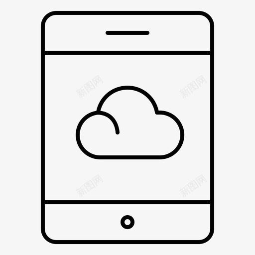 备份云智能手机图标svg_新图网 https://ixintu.com 备份 手机 智能 计算机 设备