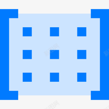 矩阵数学8蓝色图标图标