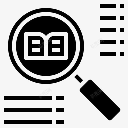 搜索大学学习图标svg_新图网 https://ixintu.com 书籍和学习扎实 人 大学 学习 学生 搜索