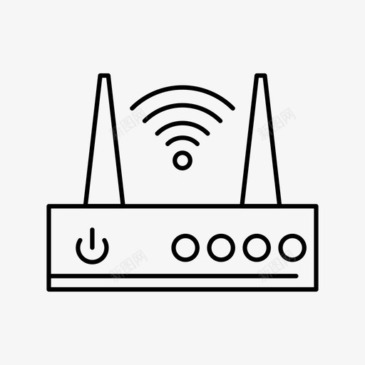 wifi热点路由器图标svg_新图网 https://ixintu.com vectory wifi 无线 热点 路由器