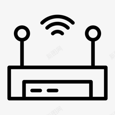 调制解调器通信149线性图标图标