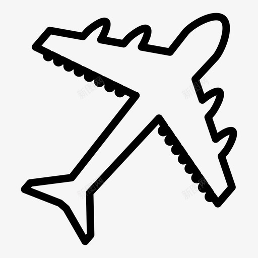 飞机机芯公路图标svg_新图网 https://ixintu.com 公路 机芯 运输 飞机