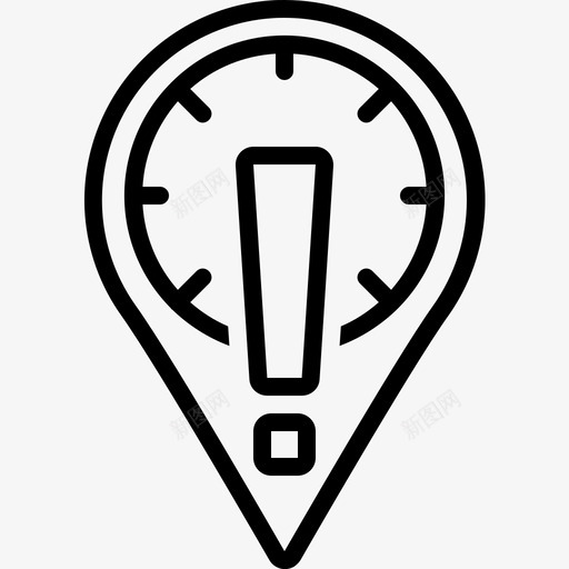 警告方向灯泡图标svg_新图网 https://ixintu.com 信息 占位符 方向 标志 灯泡 警告