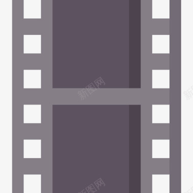 81号电影院扁平胶片带图标图标