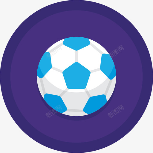 足球运动器材12平面圆形图标svg_新图网 https://ixintu.com 圆形 平面 足球 运动器材