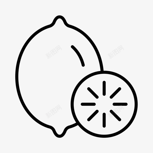 柠檬烹饪食物图标svg_新图网 https://ixintu.com 柠檬 烹饪 菜园 蔬菜 食物