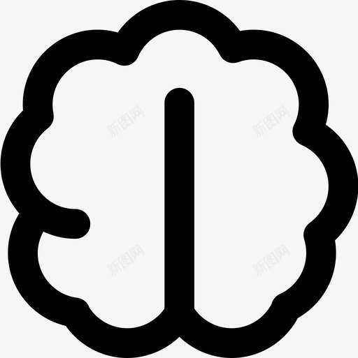 大脑身体部位3线状图标svg_新图网 https://ixintu.com 大脑 线状 身体 部位