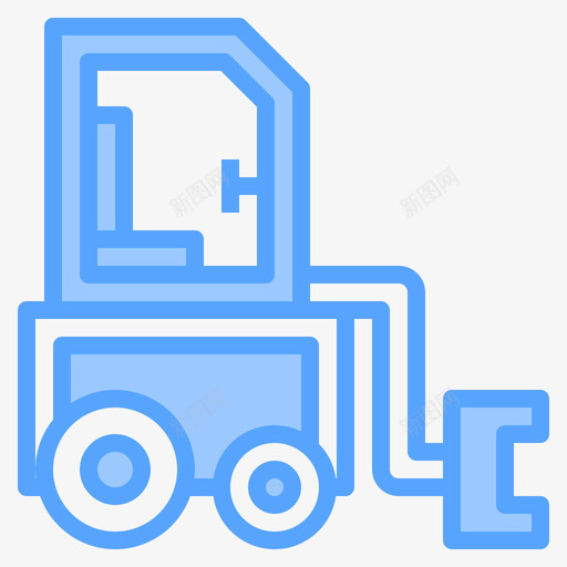 拖拉机结构13蓝色图标svg_新图网 https://ixintu.com 拖拉机 结构13 蓝色