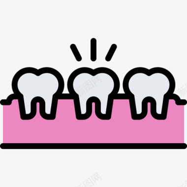 牙痛牙医56颜色图标图标