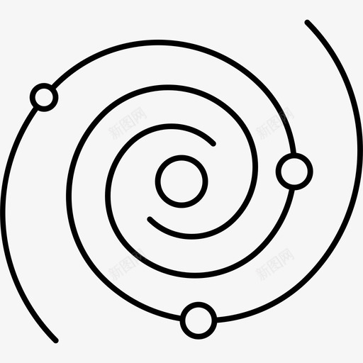 轨道星系雷达图标svg_新图网 https://ixintu.com 太空 宇宙 星系 详细 轨道 雷达 飞机