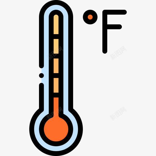 温度计天气239线性颜色图标svg_新图网 https://ixintu.com 天气 温度计 线性 颜色