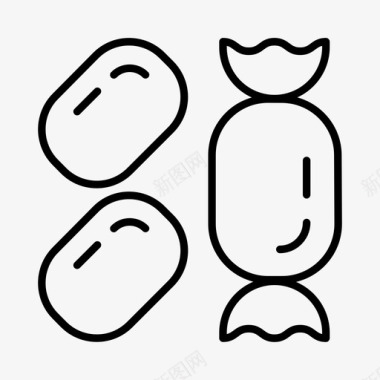 糖果食物棒棒糖图标图标