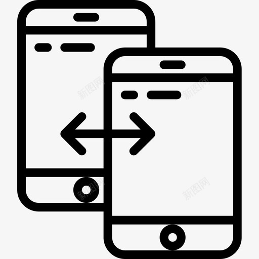 智能手机响应式32线性图标svg_新图网 https://ixintu.com 响应 手机 智能 线性 设计