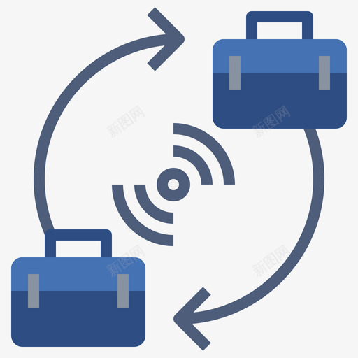 公文包digitalnomad4扁平图标svg_新图网 https://ixintu.com digital nomad 公文包 扁平