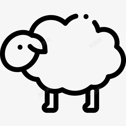 绵羊针织5直系图标svg_新图网 https://ixintu.com 直系 绵羊 针织5