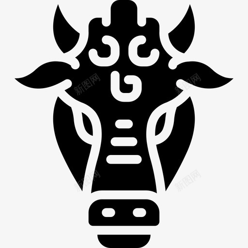 牛头怪希腊神话20填充图标svg_新图网 https://ixintu.com 填充 希腊神话 牛头 黑白牛头