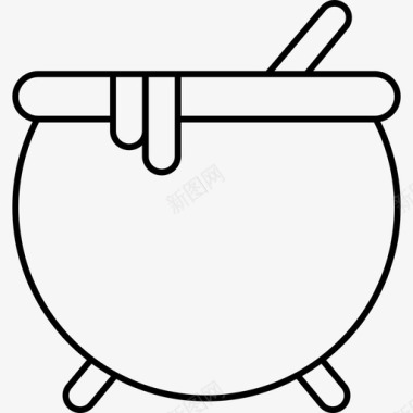 药水煮沸大锅图标图标