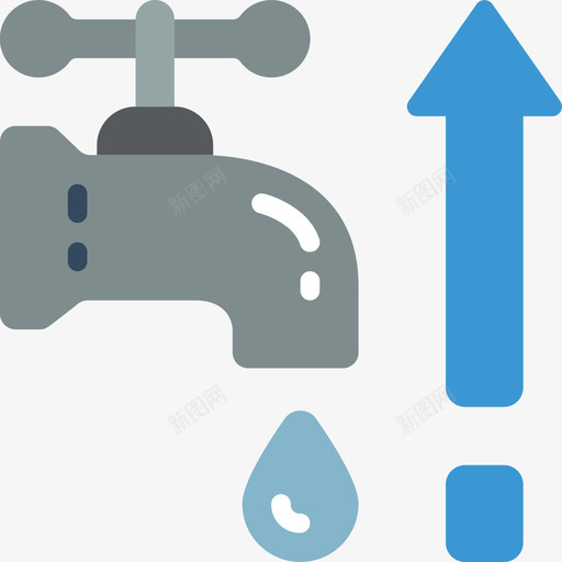 水费城镇规划3持平图标svg_新图网 https://ixintu.com 城镇 持平 水费 规划