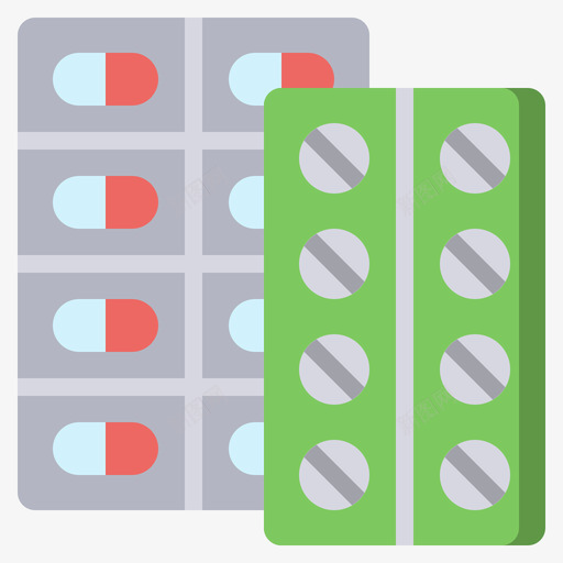 药片医用197扁平图标svg_新图网 https://ixintu.com 医用 扁平 药片