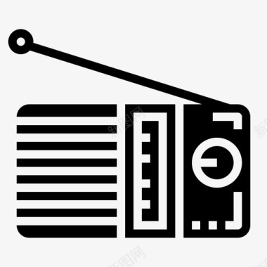 收音机多媒体技术图标图标