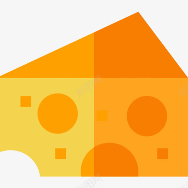 奶酪荷兰干酪33扁平图标图标