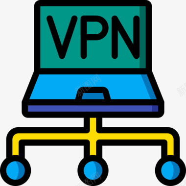 Vpn信息技术9线颜色图标图标