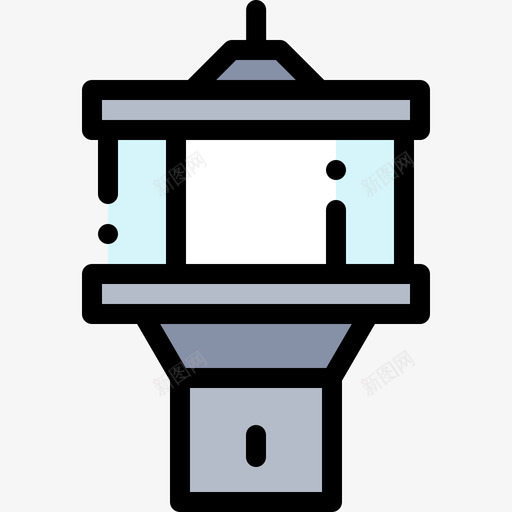 控制塔航空33线性颜色图标svg_新图网 https://ixintu.com 控制塔 线性颜色 航空33