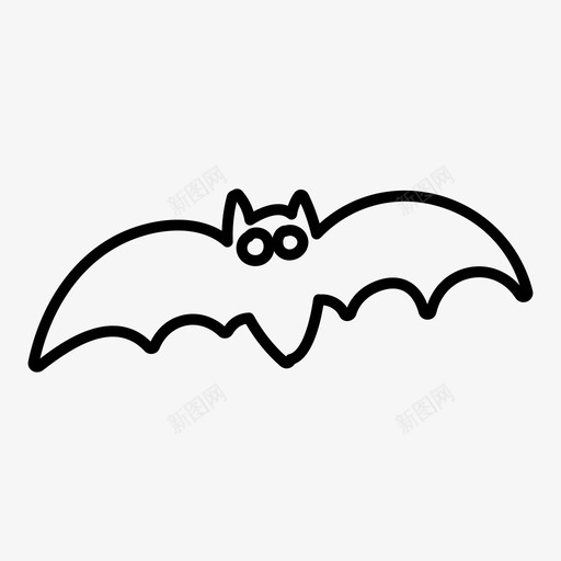 蝙蝠森林大自然图标svg_新图网 https://ixintu.com 大自然 森林 蝙蝠 野生动物