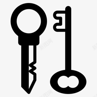 钥匙锁定密码图标图标