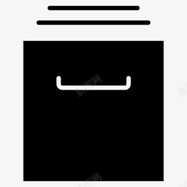 储藏室盒子食物图标图标