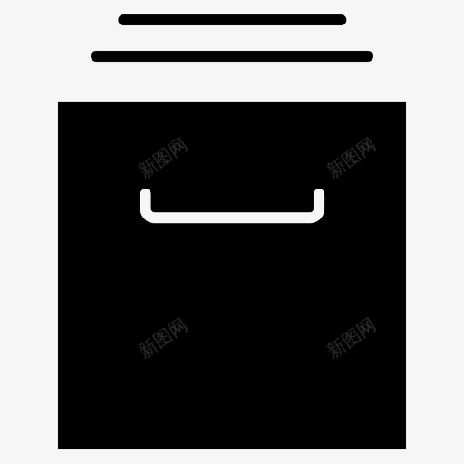 储藏室盒子食物图标svg_新图网 https://ixintu.com 储藏室 厨房 盒子 盘子 食物