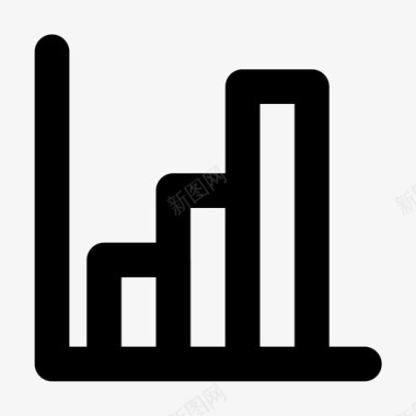 图表向上业务图表图标图标