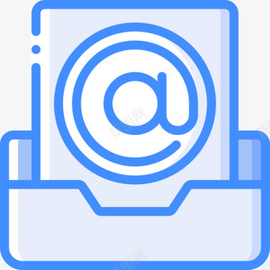 电子邮件电子邮件操作3蓝色图标图标