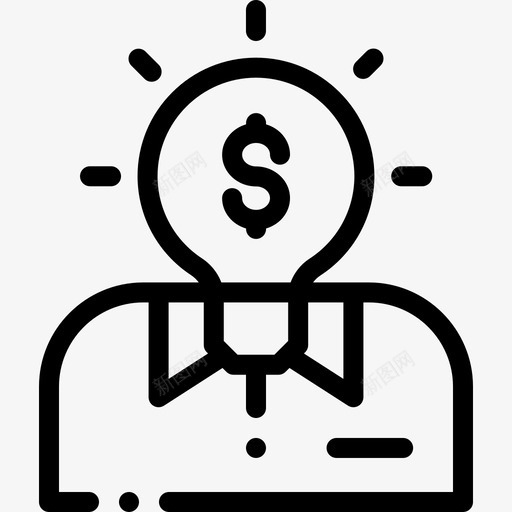 理念工商管理8线性图标svg_新图网 https://ixintu.com 工商管理8 理念 线性