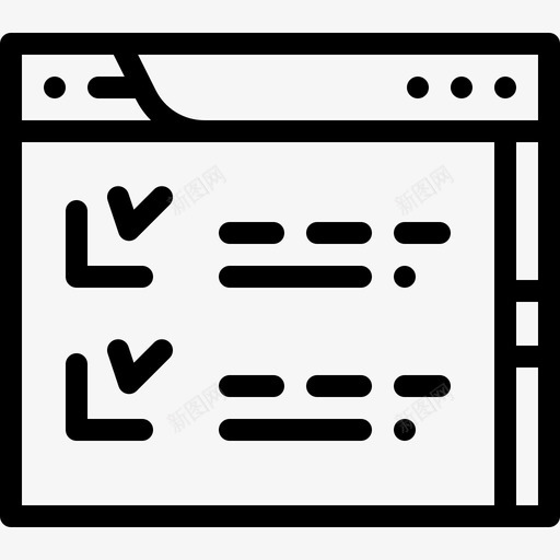 检查表策略35线性图标svg_新图网 https://ixintu.com 检查表 策略35 线性